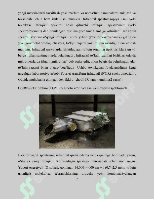 INFRAQIZIL SPESKTROSKOPIYA 7