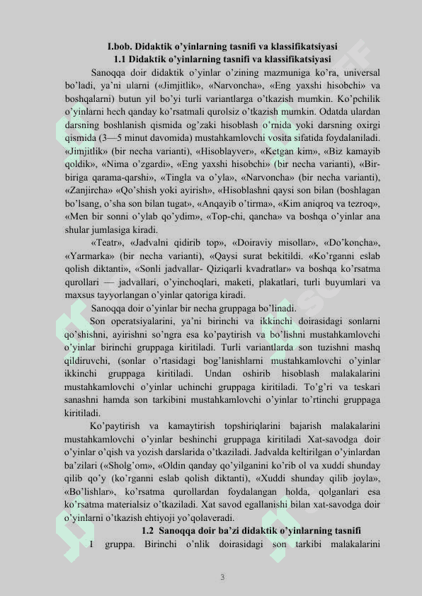 Matematika darslarida o’yin vositalarida o’quvchi ijodiy faoliyatini rivojlantirish 3