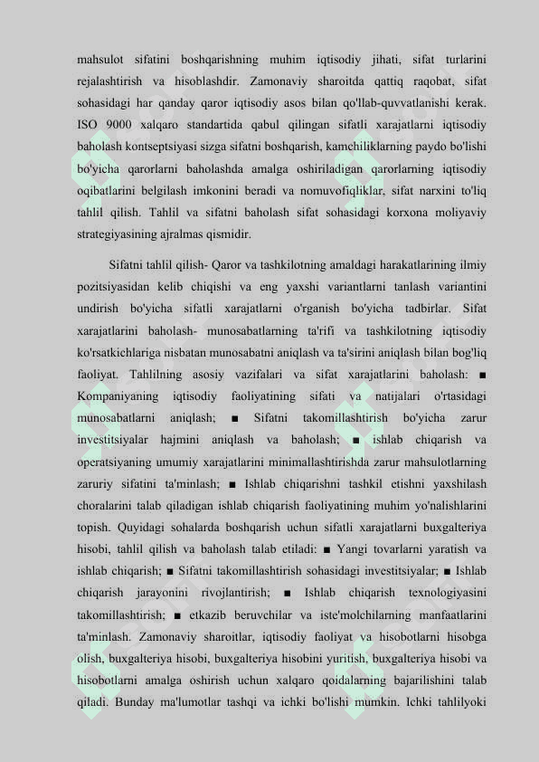 SOTILGAN MAHSULOT SIFATI TAHLILI 4