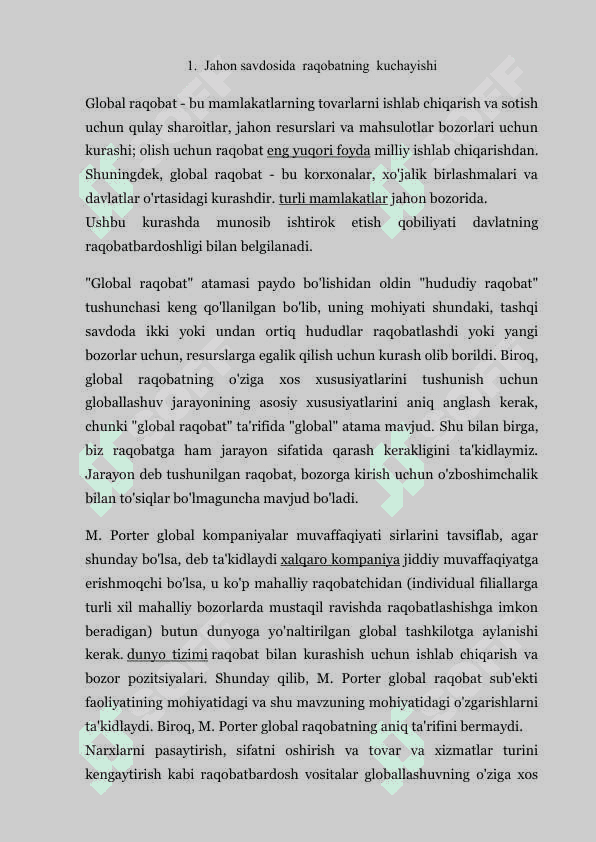 Jahon  iqtisodiyoti  globallashuvining  asosiy  mexanizmlari 2