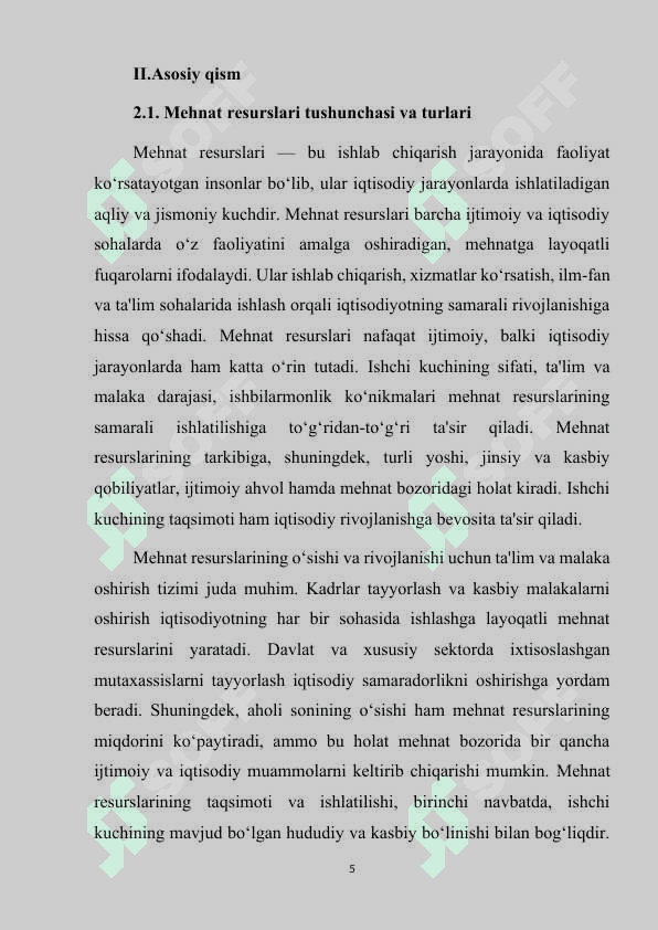 Mehnat resurslari va bandlik 5