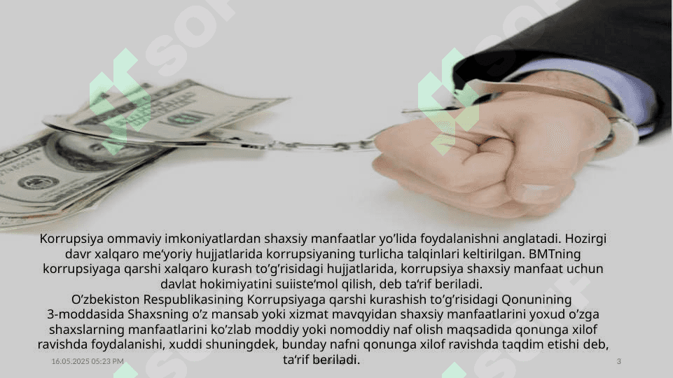 Korrupsiya va unga qarshi kurashish mexanizmlari 3