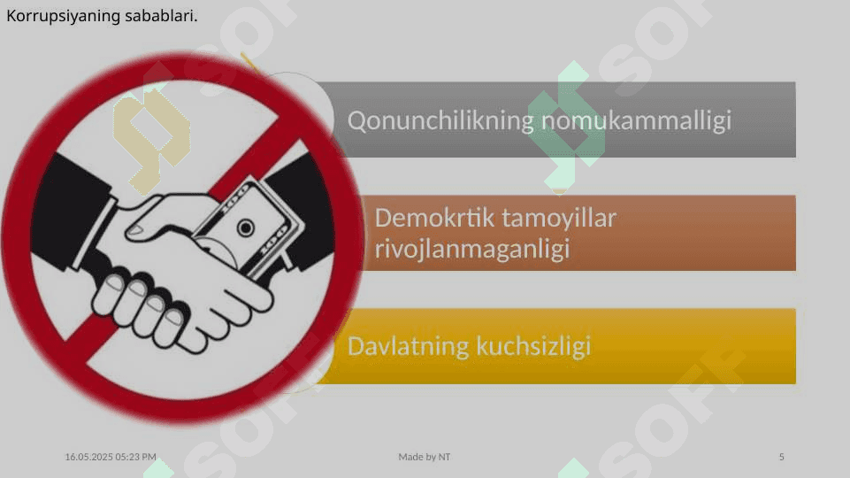 Korrupsiya va unga qarshi kurashish mexanizmlari 5