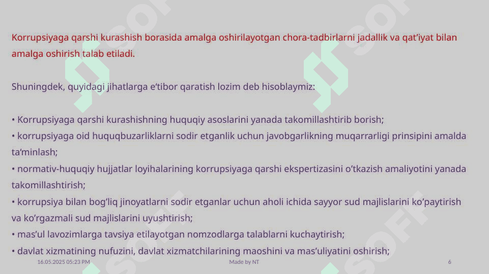 Korrupsiya va unga qarshi kurashish mexanizmlari 6