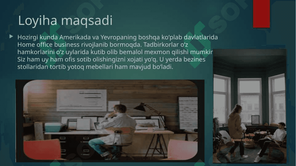 Home office business loyihasi 2