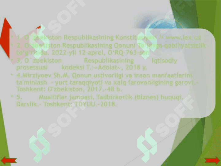 IQTISODIY FAOLIYAT SUBYEKTLARNING TO’LOVGA QOBILIYATSIZLIGI 3