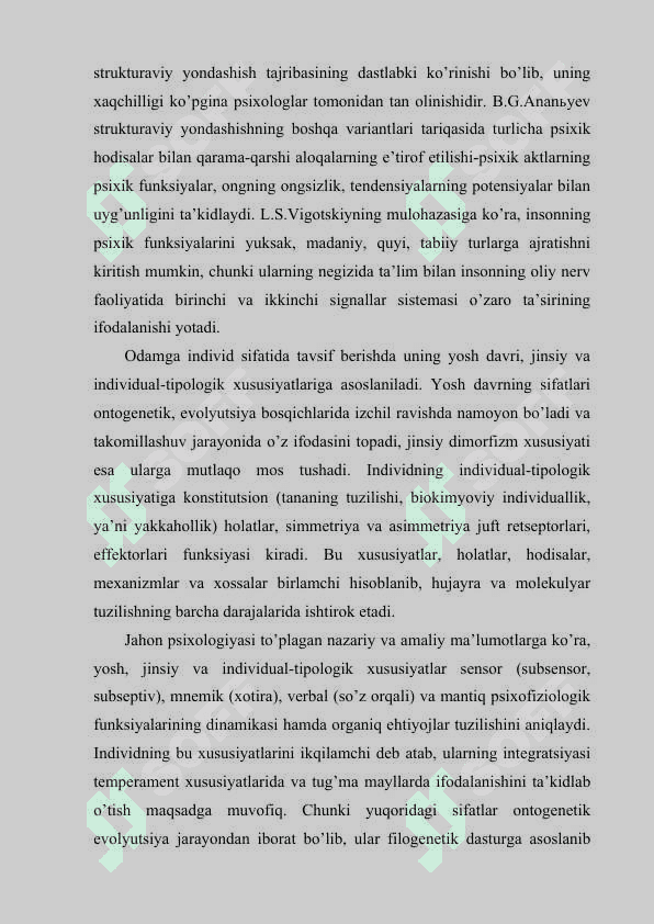 SHAXS VA UNING TUZILISHI, SHAXS PSIXOLOGIYASI KO'P QIRRALI TAHLILI 7