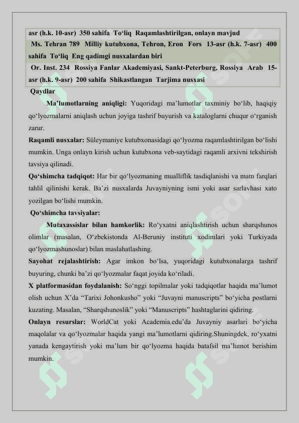 Alouddin Atomalik Juvayniyning “Tarixi Johonkusho” asari 25 2
