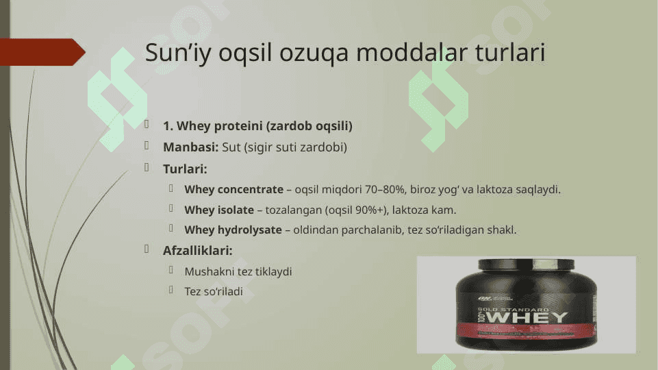 Sun’iy oqsil ozuqa moddalarining ishlab chiqarilishi va kelgusidagi imkoniyatlar 4