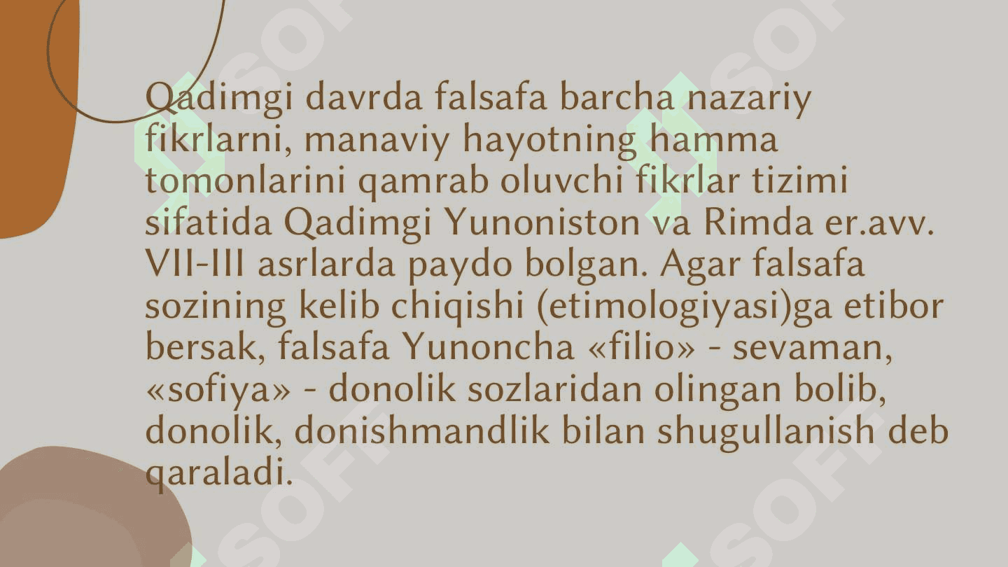 Falsafà fanining asosiy maqsadi 3