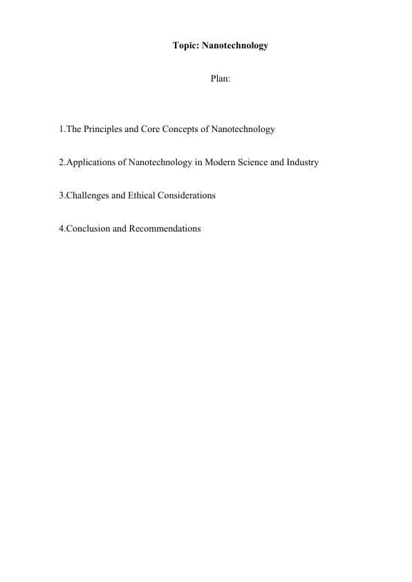 Nanotechnology 1