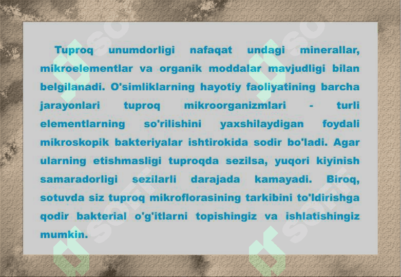 BAKTERIOLOGIK O'G'ITLAR VA ULARNING QO'LLANILISHI 3