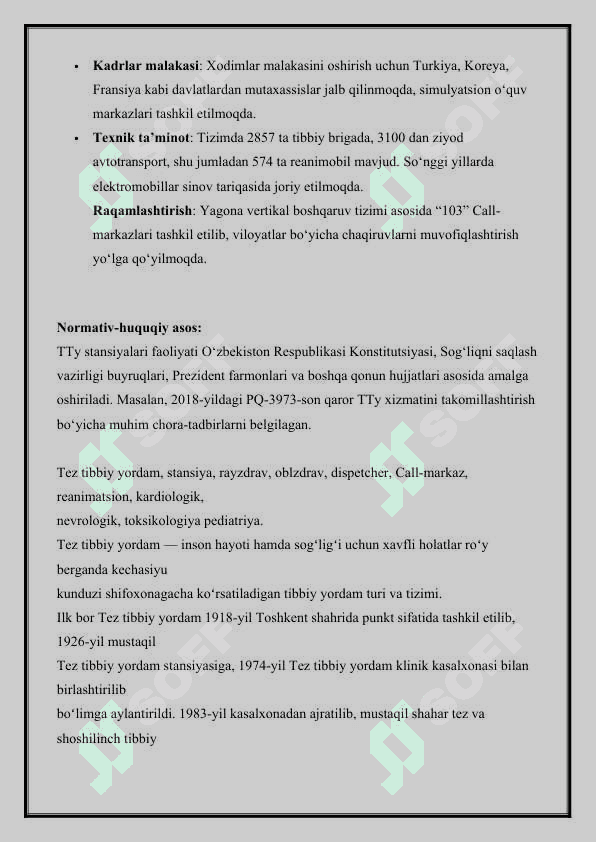Tez yordam chaqirish 3