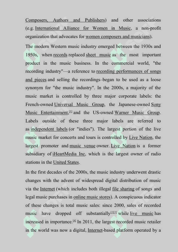 Music industry 3