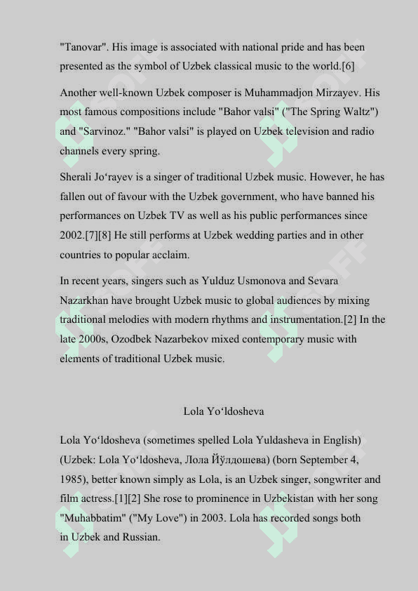 Famous Uzbek singers 3