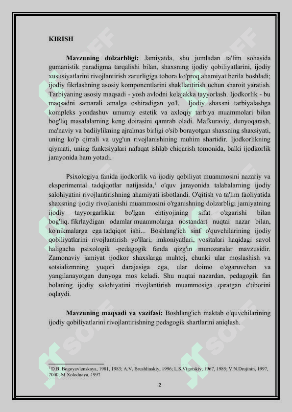 O’QUVCHILARDA XOTIRA, NUTQ, FIKRLASH QOBILIYATINI SHAKLLANTIRISH 2