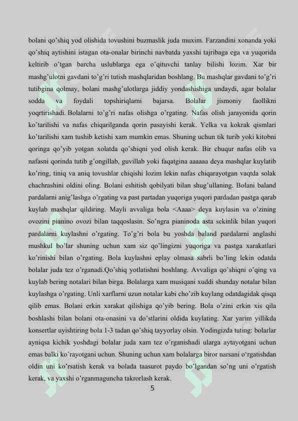 Kuylashning  vazifasi 5