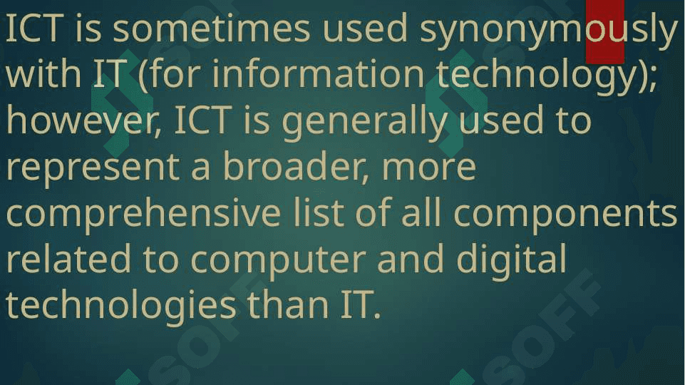 ICT(Information and Communications Technology) 4