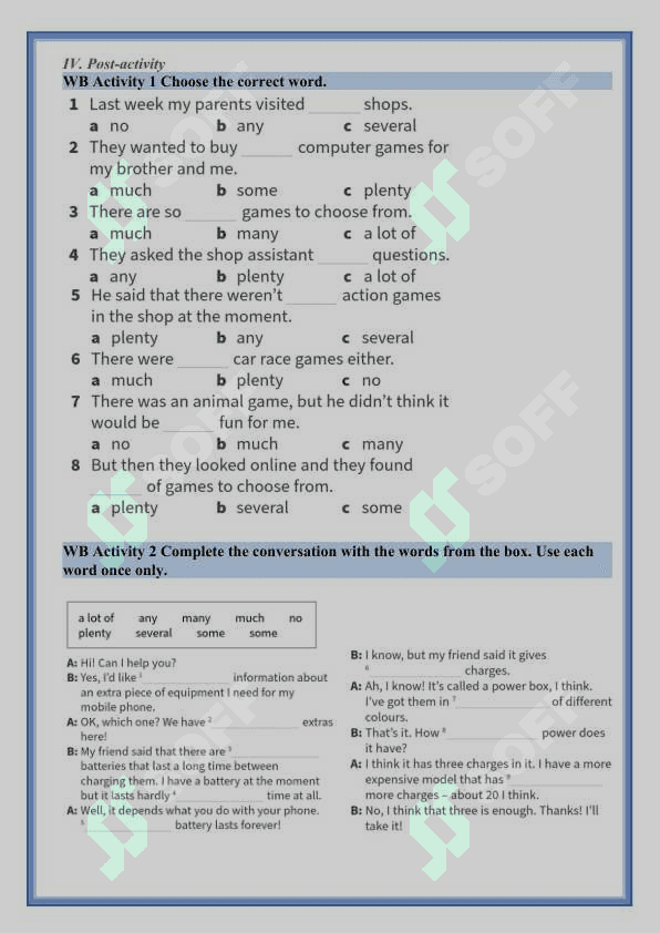11-sinflar uchun Unit 1. Lesson 3 Determiners 8