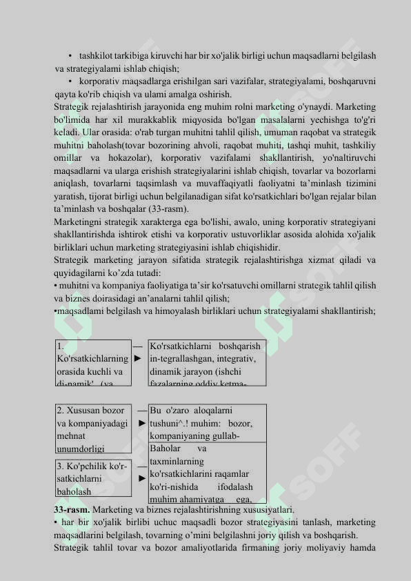 Marketings strategik va taktik rejalashtirish va ularni amalga oshirish usullari, yo‘l-yo‘riqlari 4