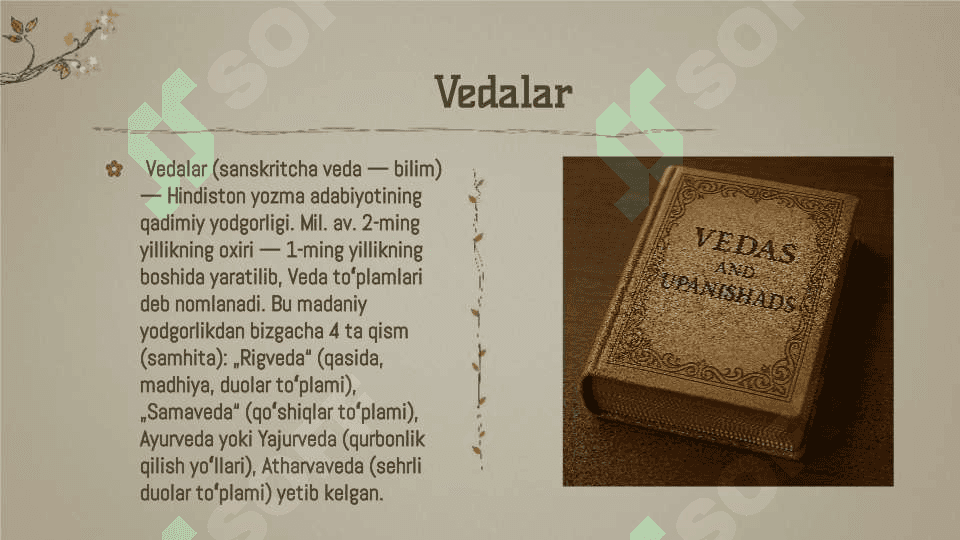 Vedalar va upanishadlarda mavjudot mohiyati: Braxmanlar va atmanlar tasnifi 2