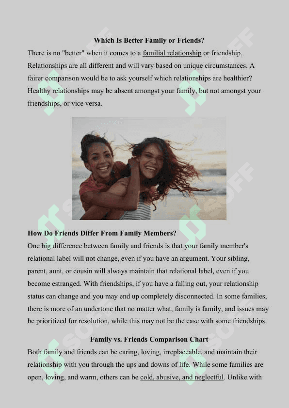 FRIENDSHIP AND FAMILY RELATIONSHIP 2