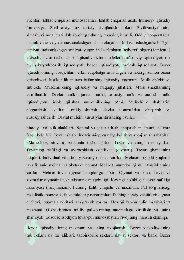 Iqtisodiyot resurslar mazmuni va turkumi 2