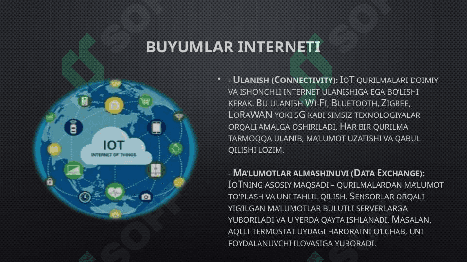 Buyumlar internetning Asosiy tamoyillari, standartlari, arxitekturasini tushuntirish 3