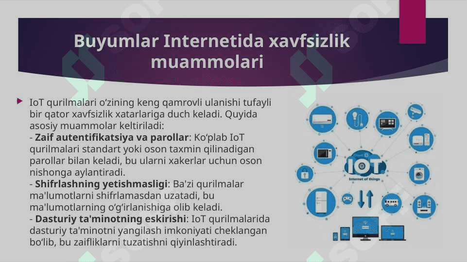 Buyumlar internetning xavfsizlik ta’minoti 3