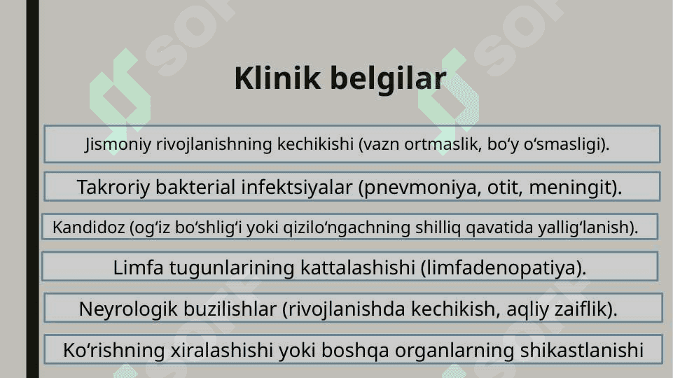 Bolalarda OITSning kechish xususiyatlari 7