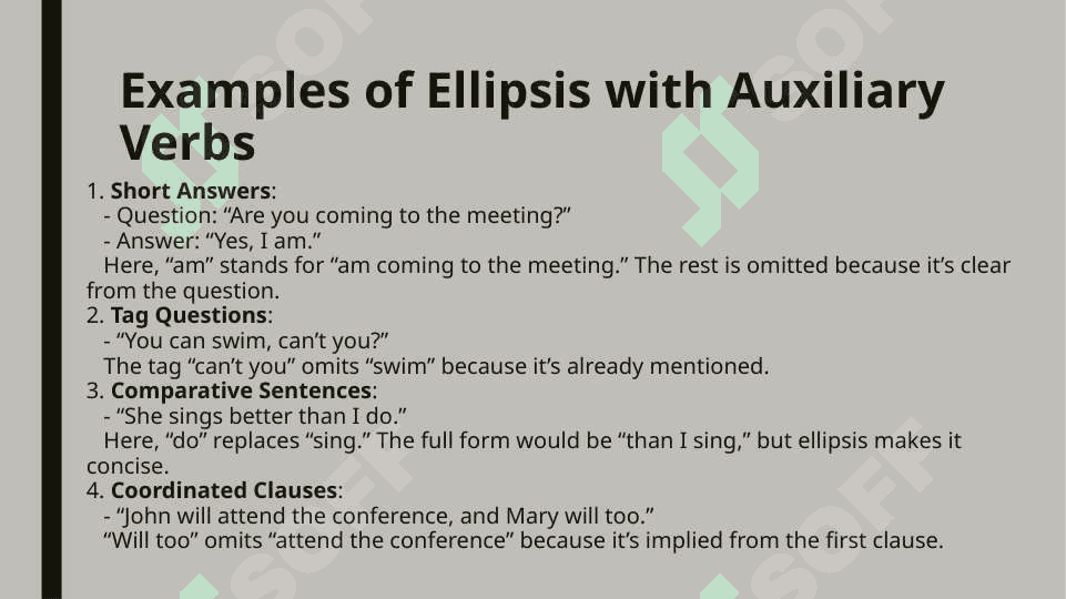 More on leaving out words after auxiliary verbs 3