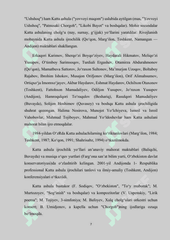 KATTA ASHULA VA YALLACHILIK SAN'ATI MAVZUSINI O'QUVCHILARGA O'YIN TEXNOLOGIYALARI ORQALI TUSHUNTIRISH 7