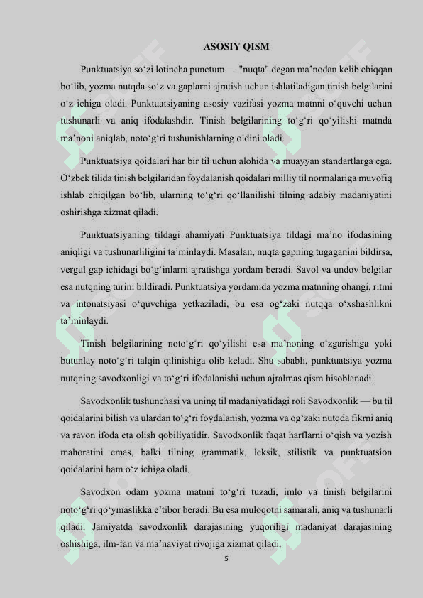 PUNKTUATSIYA VA SAVODXONLIKNING TILDAGI AHAMIYATI 5