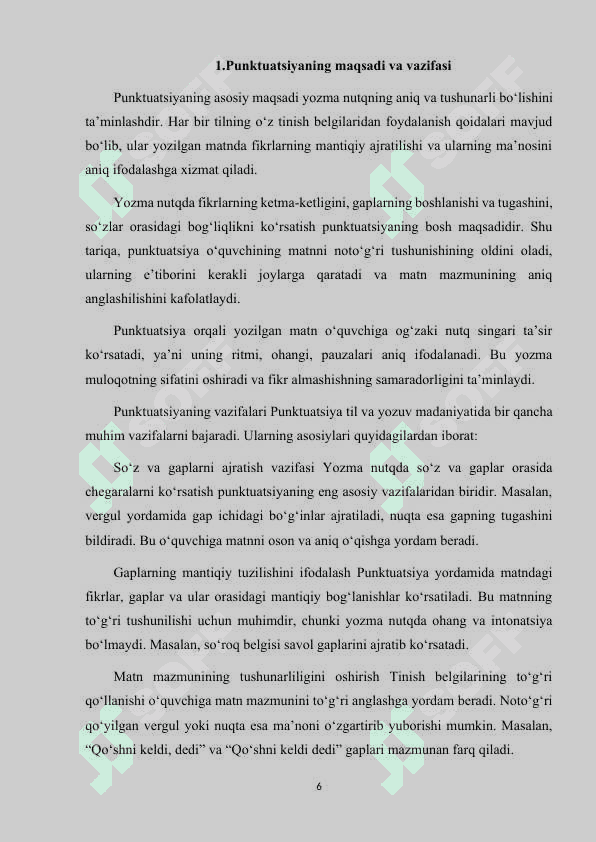 PUNKTUATSIYA VA SAVODXONLIKNING TILDAGI AHAMIYATI 6