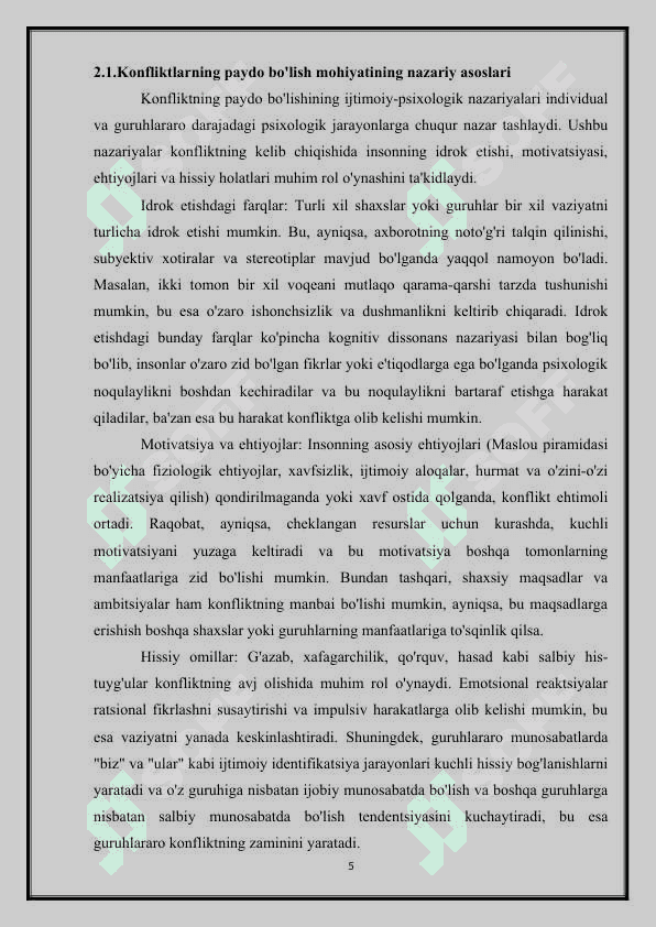 Konfliktlarni boshqarish 5