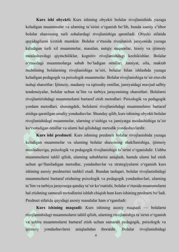 Bolani rivojlanishida muammolarning roli 4