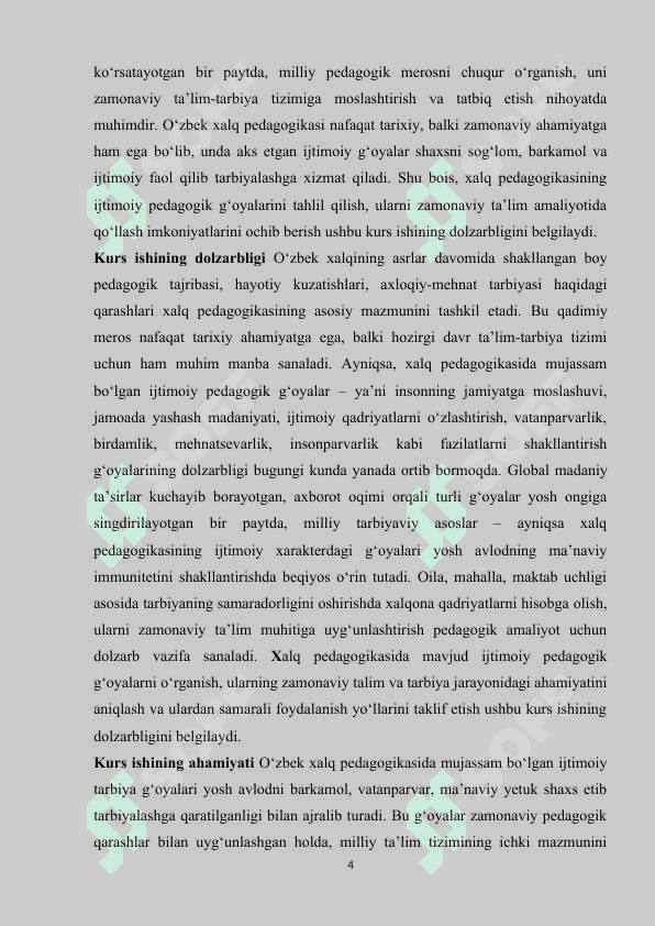 Òzbek xalq pedagogikasida ijtimoiy pedagogik ģoyalar 4