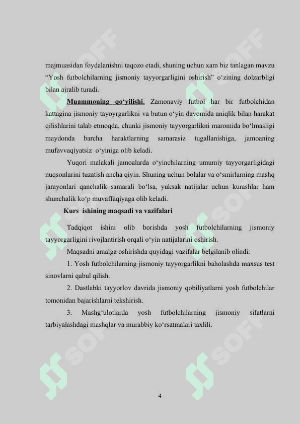 Yosh futbolchilarni umumiy va jismoniy tayyorgarligini tarbiyalash 4