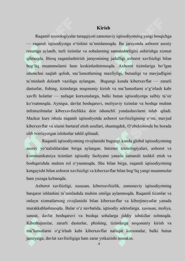 Raqamli iqtisodiyotda axborot xavfsizligi va kiberxavflar 4
