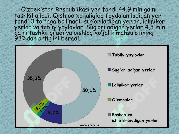 Qishloq xo’jaligi va atrof-muhit 3