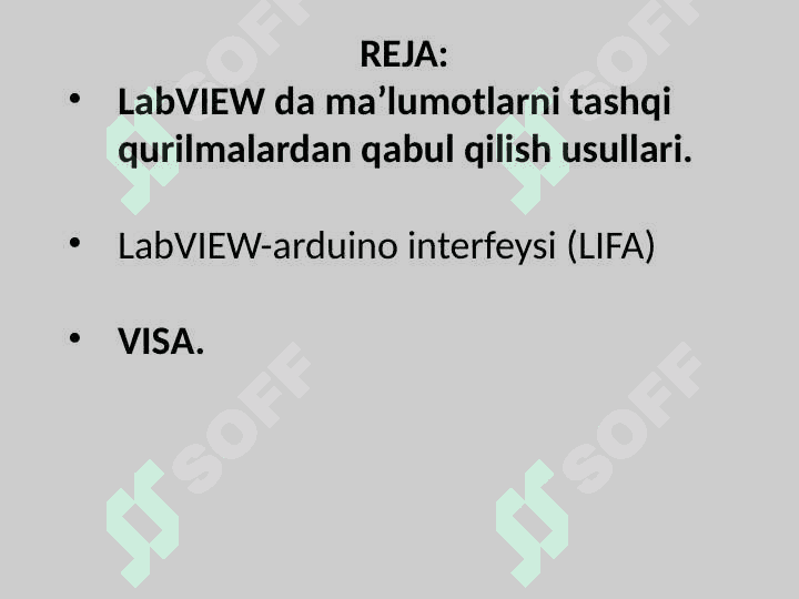 LabVIEW-arduino interfeysi (LIFA). 2