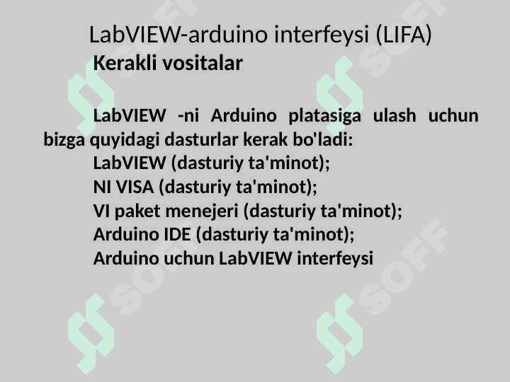 LabVIEW-arduino interfeysi (LIFA). 4