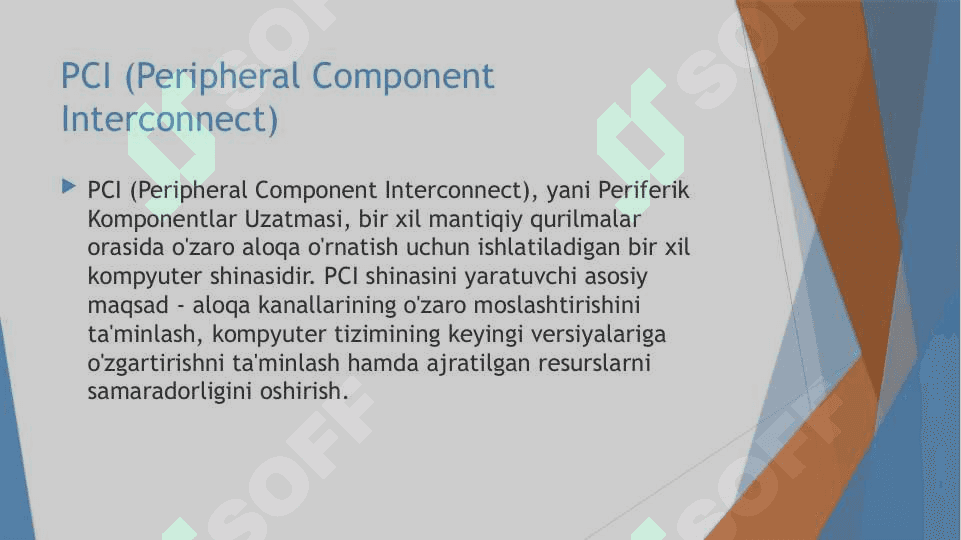 Zamonaviy shinalarning xususiyatlari. PCI va AGP misolida v2(kengaytirilgan .pptx) 3
