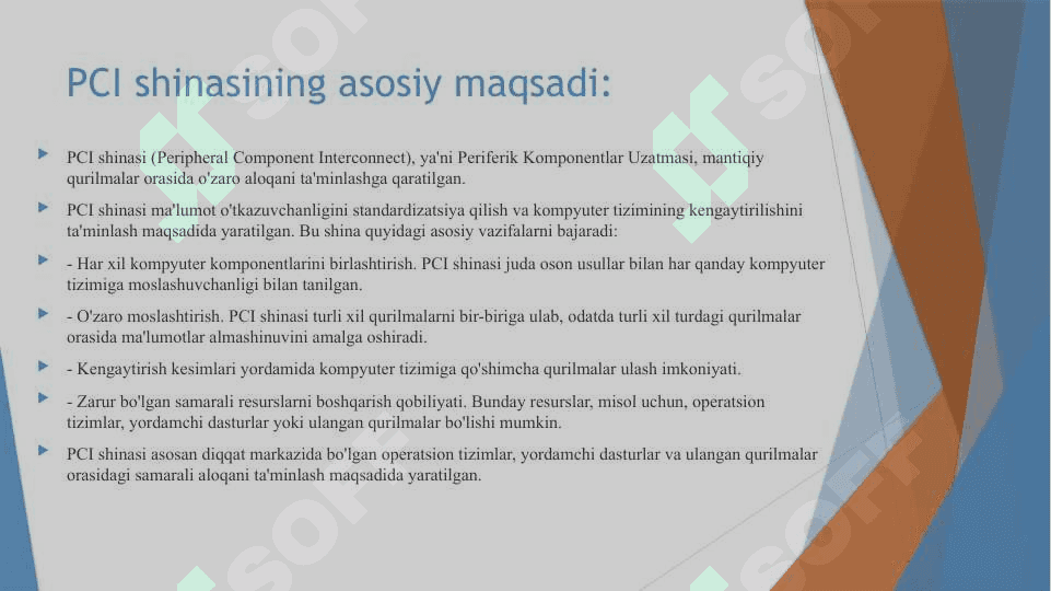 Zamonaviy shinalarning xususiyatlari. PCI va AGP misolida v2(kengaytirilgan .pptx) 5