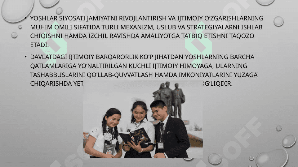 davlatning yoshlarga oid siyosatining xalqaro tajribasi 3