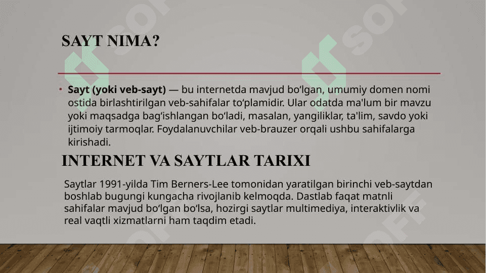 Saytlar 2