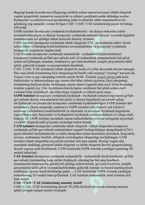 MDH DAVLATLARI VA CHET EL САПР FIRMALARI HAQIDA MA'LUMOT 2