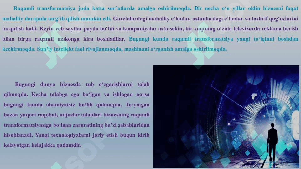 RAQAMLI TRANSFORMATSIYA JARAYONLARIDA KELIB CHIQISHI MUMKIN BO'LGAN XAVFLAR 3