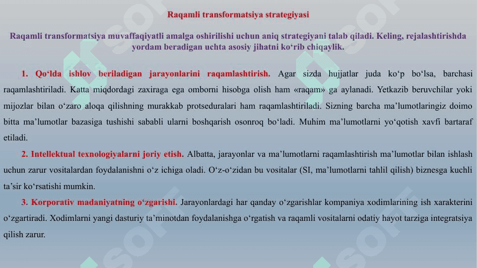 RAQAMLI TRANSFORMATSIYA JARAYONLARIDA KELIB CHIQISHI MUMKIN BO'LGAN XAVFLAR 4