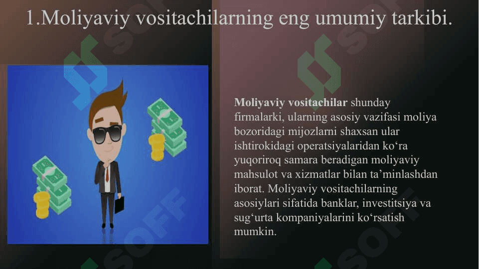 Tijorat banklar moliyaviy vositachi sifatida 2